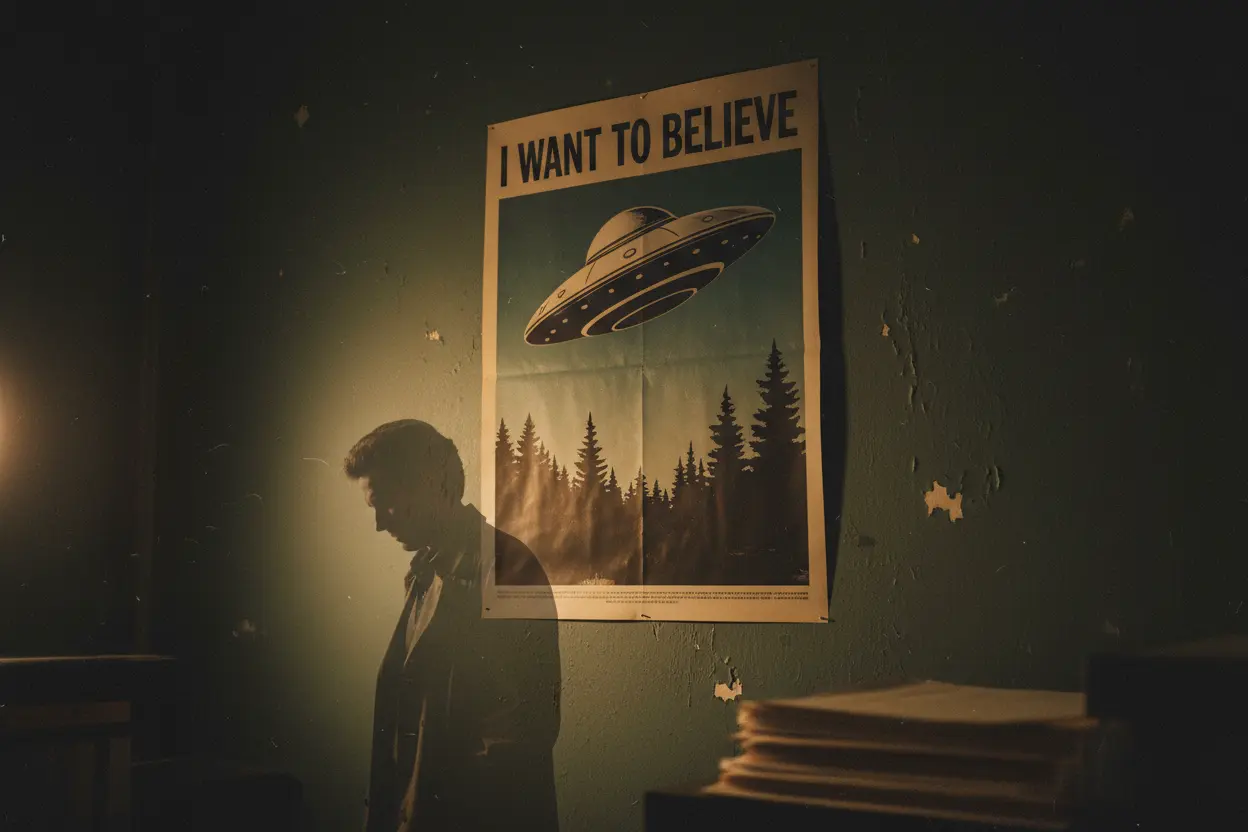 O Cartaz 'I Want To Believe' Cartaz I Want To Believe Arquivos X