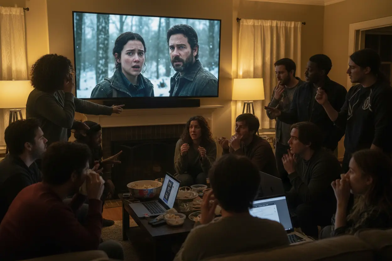 Pessoas discutindo a serie the last of us vale a pena, mostrando seu impacto cultural