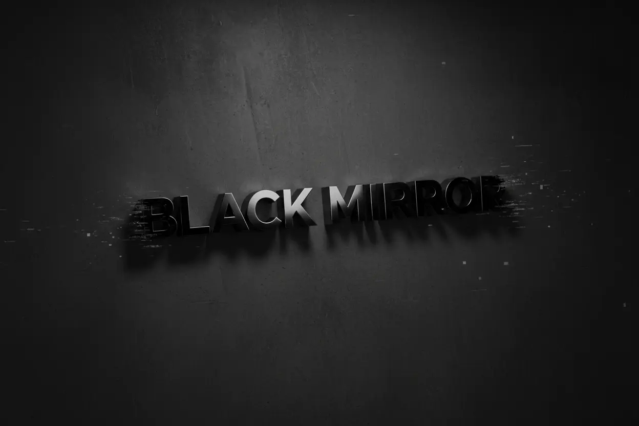 Pessoa interagindo com tecnologia em Black Mirror