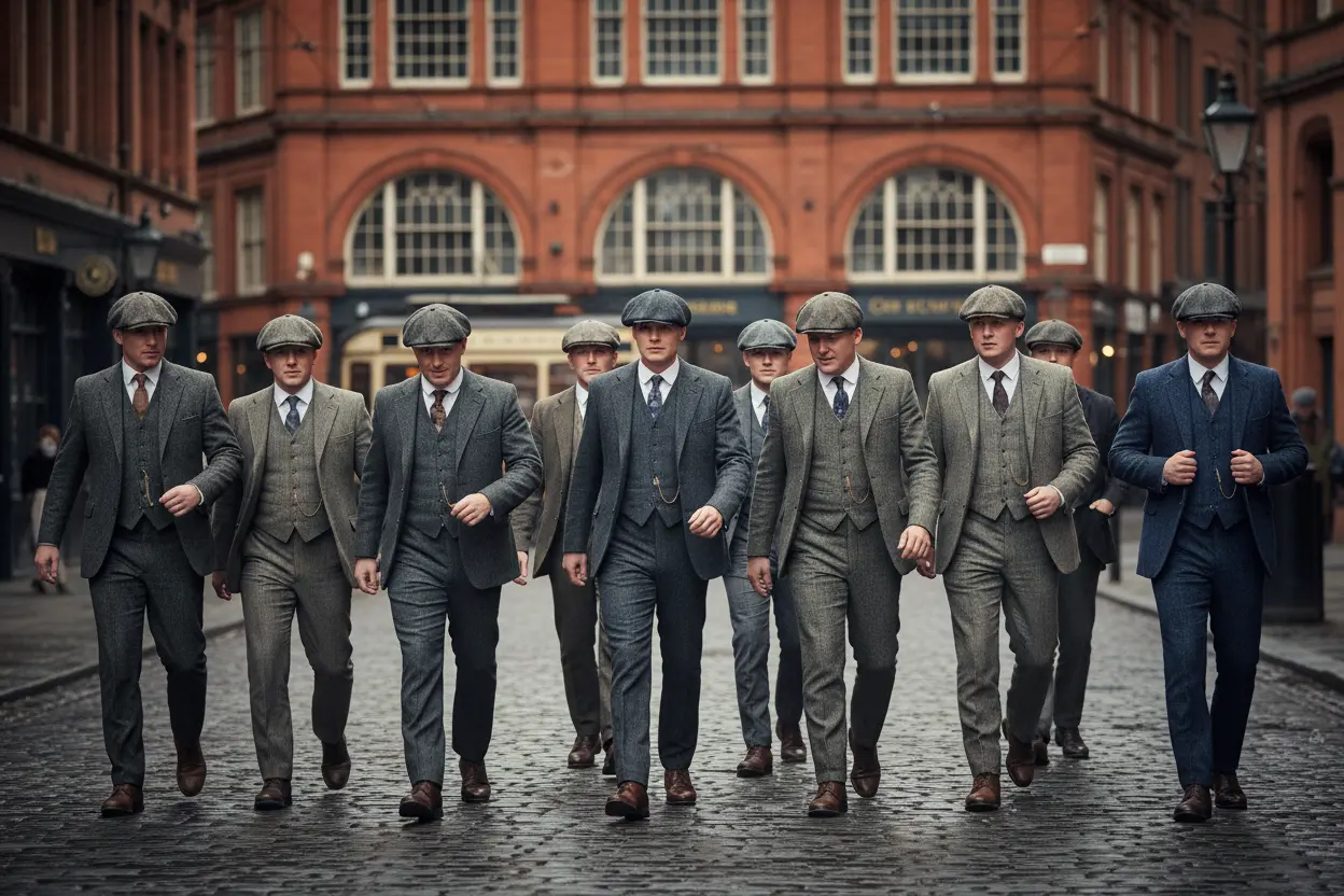 Thomas Shelby em um beco escuro, representando por que a serie peaky blinders e tao famosa