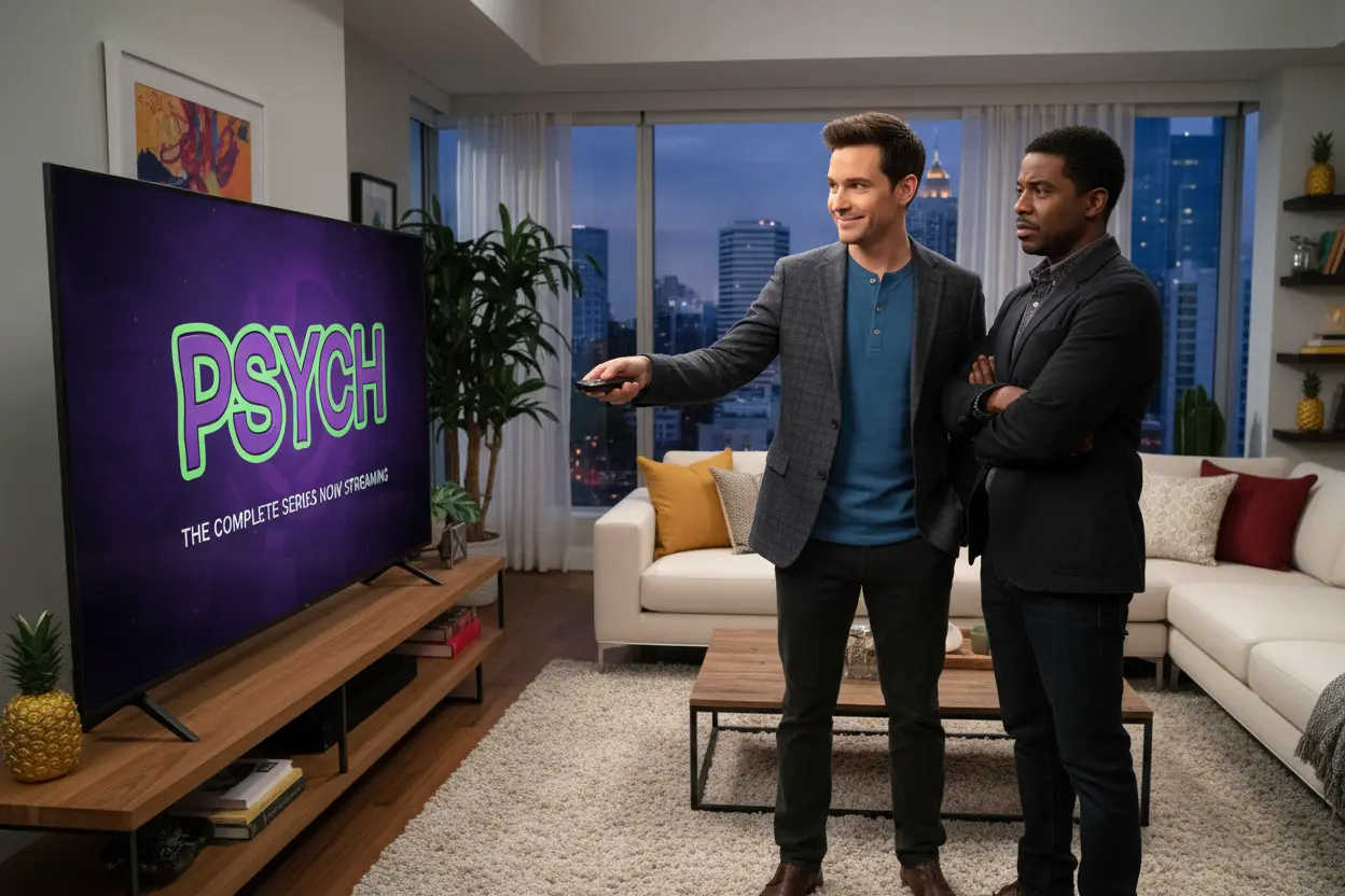 psych série onde assistir no brasil hoje 2024